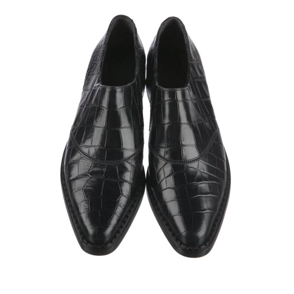 Vince Leather Croc Loafers 7.5